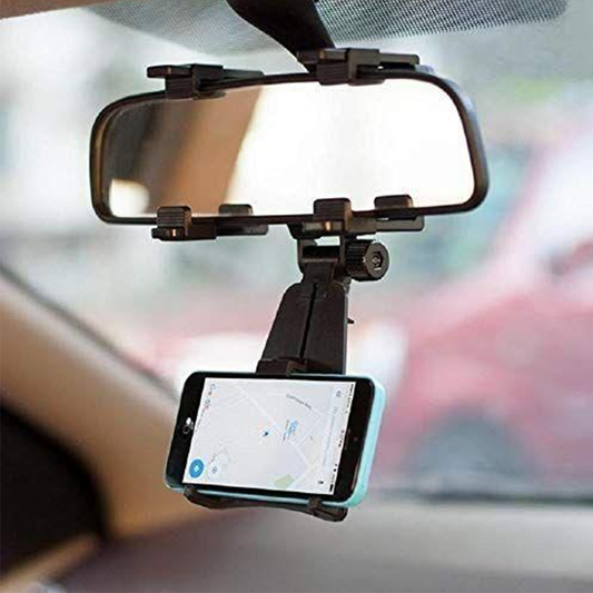 Car Mobile Holder Stand Double Clamp for Car Windshield - GadgetHub Emporium