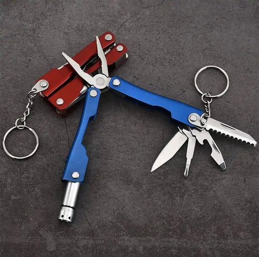 9 in 1 MultiFunctional Hand Piler Tool Keychain� - GadgetHub Emporium