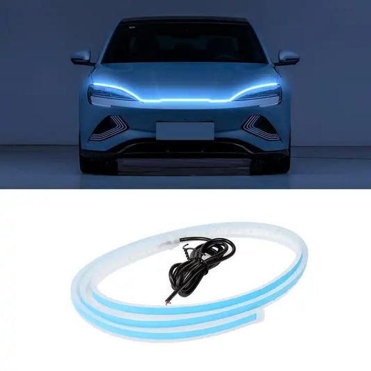 Universal Flexible Car Led Hood Strip Lights (White Light) - GadgetHub Emporium