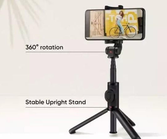 EARPHONIX Wireless Bluetooth Foldable XT-02 (K10) Mini Tripod Extendable Selfie Stick - GadgetHub Emporium